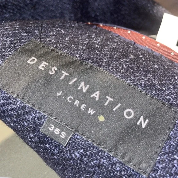 J.Crew‎ Destination Lanificio Wool Silk Overcoat Trench Mens 36S Water Resistant